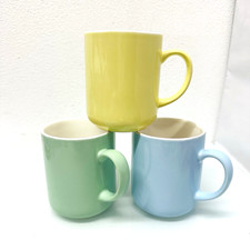 Friesland Ceracron Trendmix Pastell 3 Kaffeebecher Henkelbecher Gelb Grün Blau