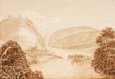 Flusstal mit auenlandschaft - flusstal,