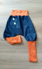 leichte Jeans-Sommer-Pumphose,neu,Unikat,selfmade,Gr.98/104,Urlaub,Stiefelhose