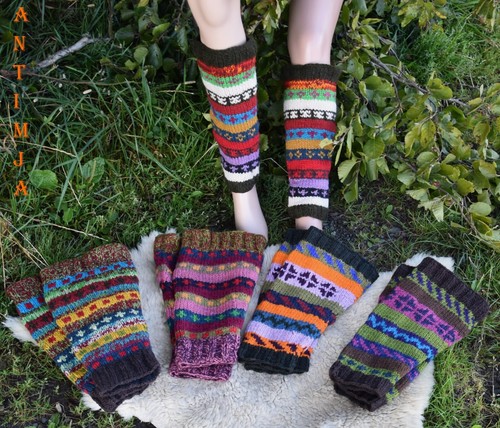Gestrickte beinstulpen bunte - gestrickte, beinstulpen,bunte