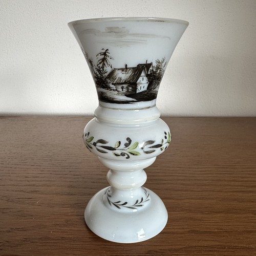 Antike glas vase opalglas - glas,