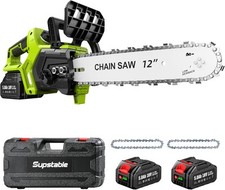 Akku-Kettensäge 12" 1200W Brushless Automatische Ketten Schmierung für Brennholz