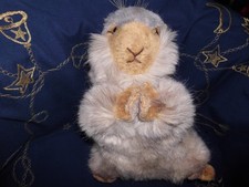 Steiff Murmeltier Molly Piff mit Knopf und Fahne  0346/30 mehrfarbig beige braun