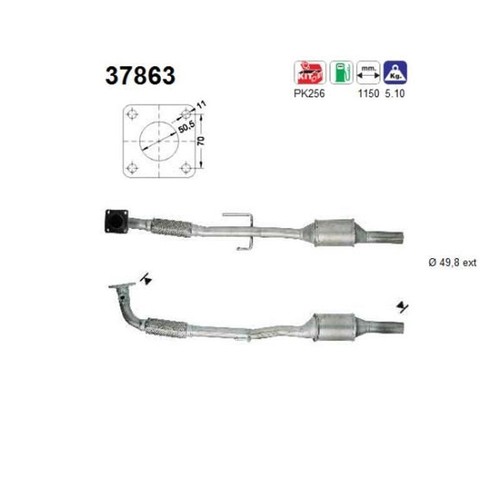 37863 katalysator für vw - katalysator,