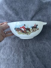 JAJ Pyrex TALLY HO CINDERELLA SCHÜSSEL AUFLAUFFORM Pferd & Hunde Fuchsjagd
