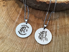 Edelstahl-Anhänger mit Lasergravur inkl. und