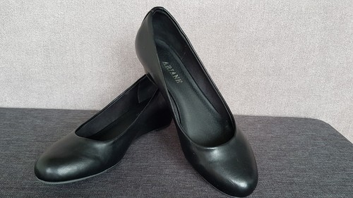 Schwarze plateau halbschuhe - schwarze,