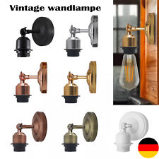 E27 Wandleuchte  innen Wandlampe Vintage Verstellbare  Industrie Antik Retro