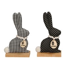 2tlg hase spring - spring, schwarz