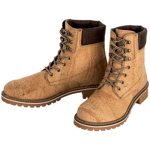 Vegane kork schnürstiefel - kork,