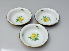 Meissen, 3x Dessertschalen