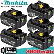 4x Original 18V 8Ah für Makita Akku BL1860B Led Anzeige 197422-4 BL1850B BL1830