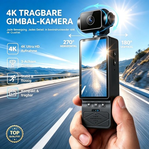 Pocket action kamera - 4k,