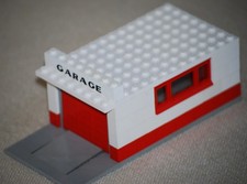 Lego® 236 City Nostalgie Garage mit Automatik -Tor mit grauer Grundplatte