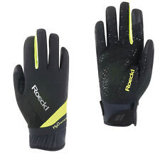 Roeckl Fahrrad Winter Handschuhe Ranten schwarz/fluo gelb lang Größen sortiert