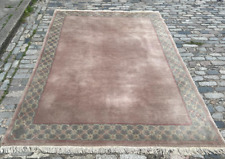 EIN WUNDERSCHÖNER ALTER HANDGEKNÜPFTER TRADITIONELLER TIBAT WOLLE AUF BAUMWOLLE TEPPICH (290 x 198 cm)*