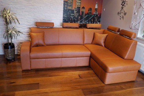 Echtleder ecksofa echt - echtleder, leder
