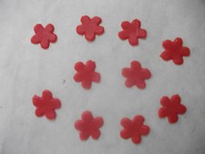 Wachsornament, Wachskunst, Blüte, Blüte rot, Kerze selbst gestalten