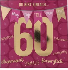Glückwunschkarte zum 60