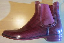 Gummi Stiefeletten, Gr. 41, Tommy Hilfiger, Weinrot