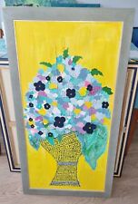 Hochwertiger Rahmen (BOESNER, Holz, matt silbrig, winzige Kratzer),mit Bild