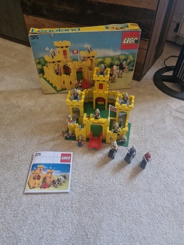 Lego 375 6075 gelbe ritterburg - 375,
