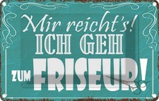 Blechschild 12x18 cm mir