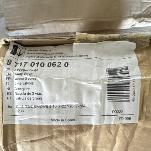 Bosch wege ventil 717 010 - bosch, 8