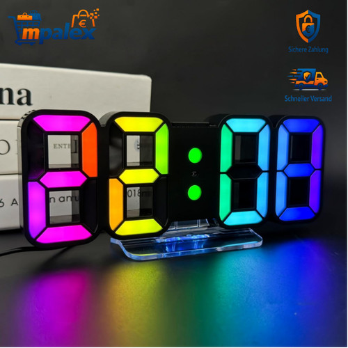 Digital wecker rgb - digital,
