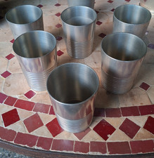 6  Zinnbecher  um 1975 Firma