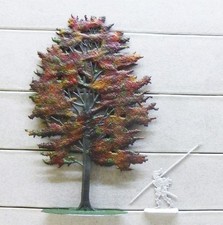 1 Zinnfigur Laubbaum Herbst