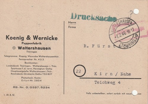 Drucksache 1946 koenig - ,