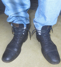 Levi's Herren Halbschuhe Größe 45 Schwarz knöchelhoch