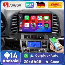 2+64G DAB+ Android14 CarPlay Für Hyundai Santa Fe 2 2002-2016 Autoradio GPS Navi