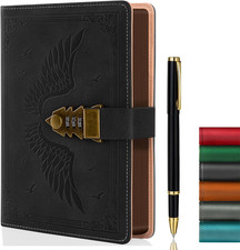 Tagebuch mit Schloss Für Frauen/Männer, Geheimes Tagebuch Für Mädchen, A5 Notizb