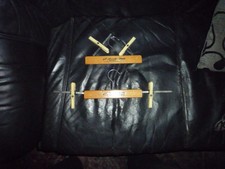 10 Stück Rock-Jon Vintage50-60er Reise Klapp-Kleiderbügel ausziehbar Holz Metall