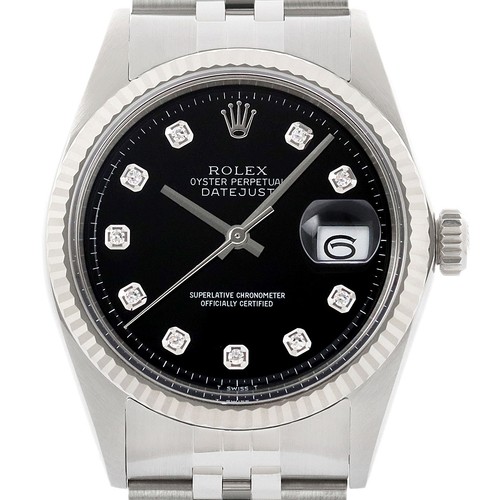 Rolex datejust 18k weiss gold - datejust,