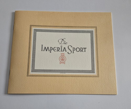 Imperia sport 1929 prospekt - imperia,