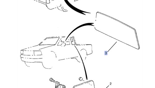 Hinten heckscheibe für isuzu - heckscheibe,