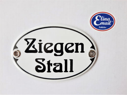 Ziegen stall emailleschild - stall",