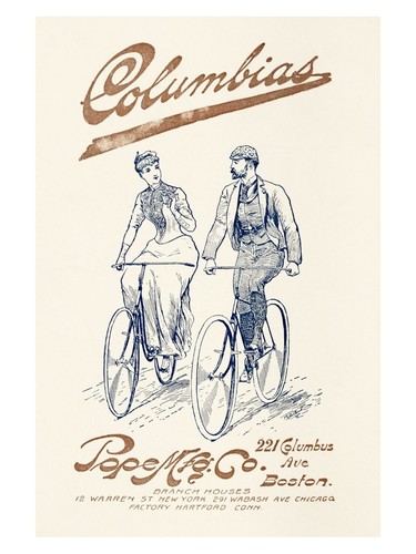 Vintage fahrrad werbeplakat - vintage, |