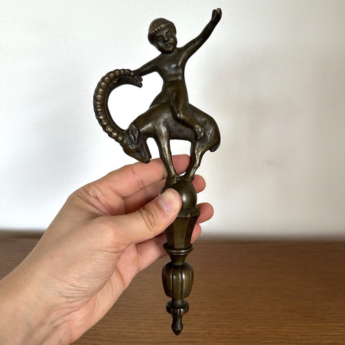Antike bronze figur fragment - bronze,