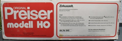 Preiser 645 zirkuszelt - preiser,