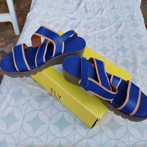 Fly london leder sandalette - london,