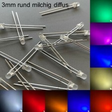 3mm leds rund milchig - rund,
