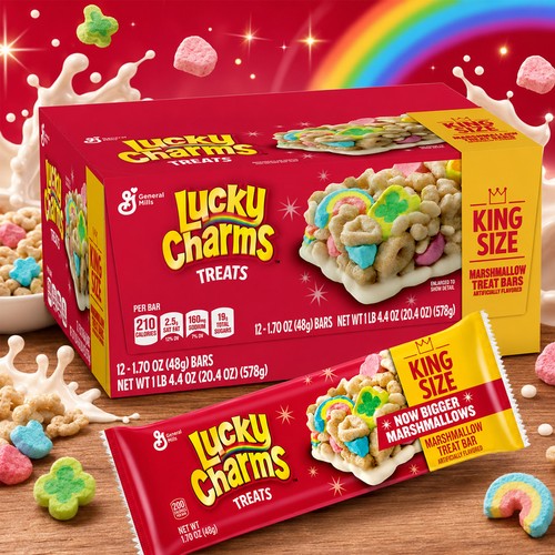 Lucky charms treats king - treats, size