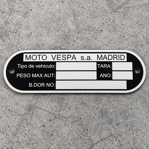Typenschild passend für - , moto