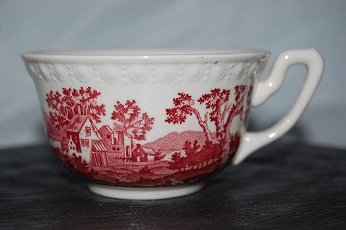 Teetasse henkel rusticana rot - teetasse,