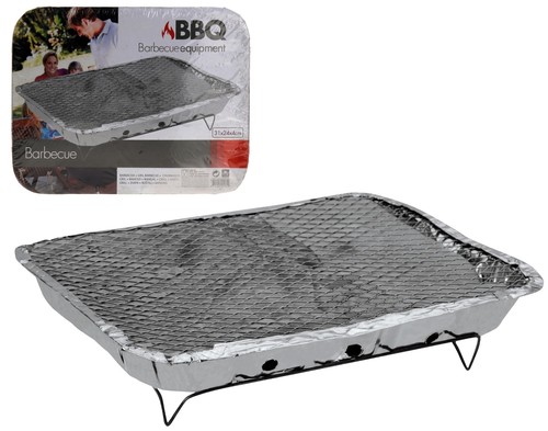 Einweggrill mit holzkohle - mit,