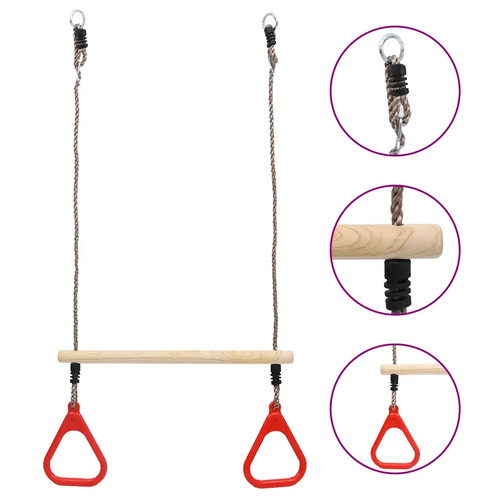 Trapezschaukel mit ringen - trapezschaukel,